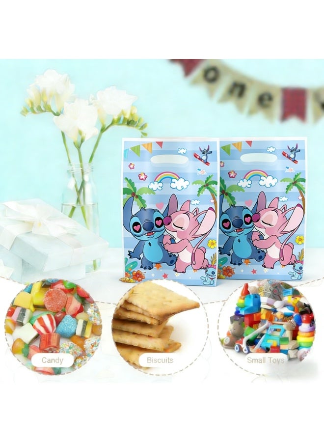 Lilo & Stitch 10 قطع من أكياس هدايا حفلة الخياطة. مثالية لحفلات الكرتون، رائعة للأطفال، ومناسبة للفعاليات العائلية، الجوائز. - Image 4